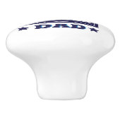 世界の最高のサッカーパパ父の日 セラミックノブ (側面)