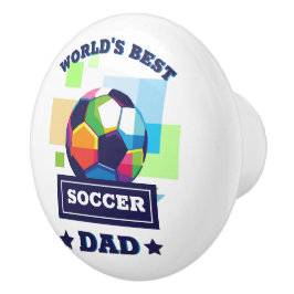 世界の最高のサッカーパパ父の日 セラミックノブ