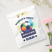 世界の最高のサッカーパパ父の日 フェイバーバッグ (封をした状態)