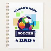 世界の最高のサッカーパパ父の日 プランナー手帳 (正面)