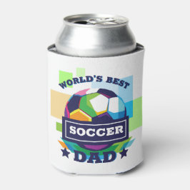 世界の最高のサッカーパパ父の日 缶クーラー