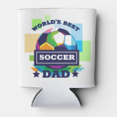 世界の最高のサッカーパパ父の日 缶クーラー (正面)