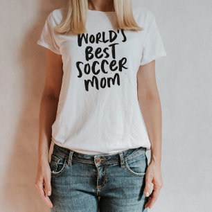 世界の最高のサッカーママトレンディースタイリッシュTシャツ Tシャツ