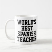 世界の最高のスペインの先生 コーヒーマグカップ (左)