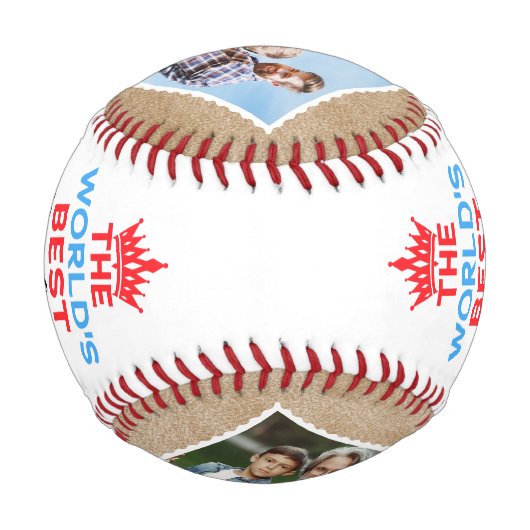 世界の最高のダディパーソナライズされた4枚 野球ボール (裏面)