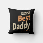 世界の最高のダディ：愛のスーパーヒーロー クッション (正面)