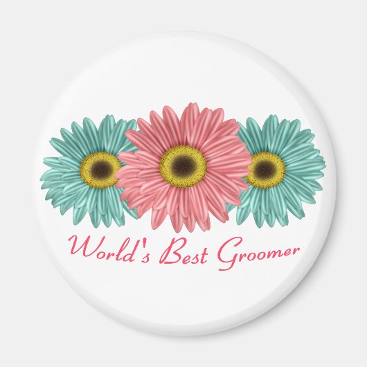 世界の最高のトリマー マグネット (正面)