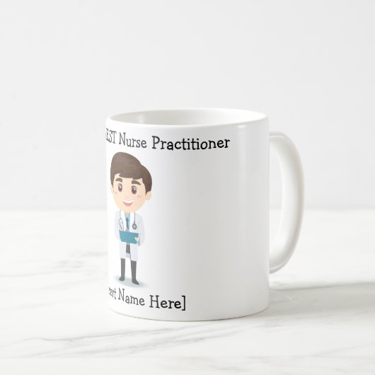 世界の最高のナースの開業医 コーヒーマグカップ (正面右)