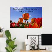 世界の最高のナースポスター授乳祝週間 ポスター (ホームオフィス)