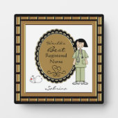 世界の最高のナース女性の額 フォトプラーク (正面)