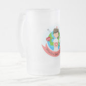 世界の最高のナース フロストグラスビールジョッキ (正面左)