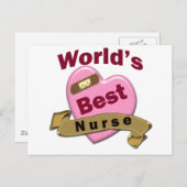 世界の最高のナース ポストカード (正面/裏面)