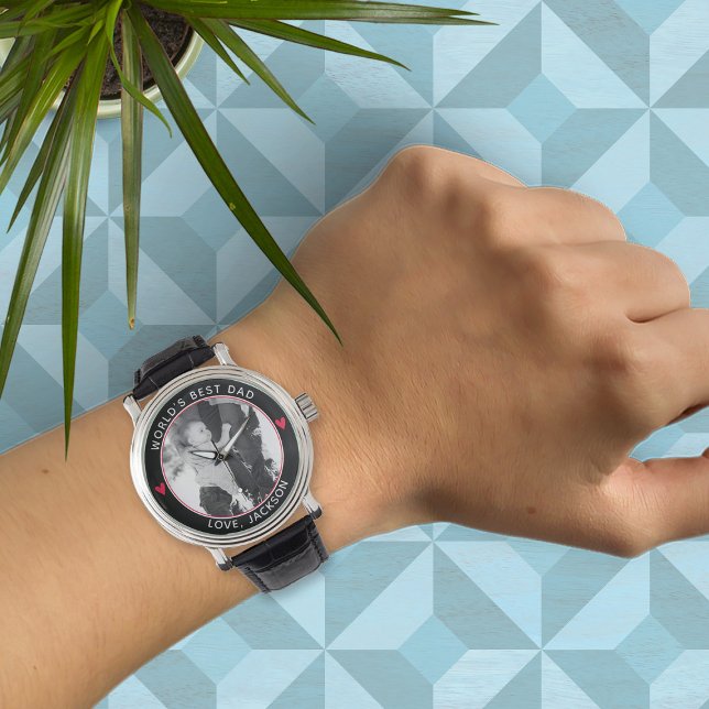 世界の最高のハートパパ 腕時計 (クリエイターアップロード済み)