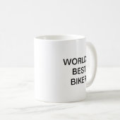 世界の最高のバイクもしくは自転車に乗る人コーヒーマグ コーヒーマグカップ (正面右)