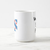 世界の最高のパケ – フリジア国旗のマグカップ コーヒーマグカップ (中央)