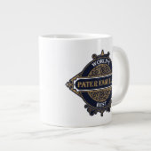 世界の最高のパター・ファミリア（家族の父） ジャンボコーヒーマグカップ (正面右)