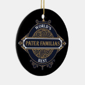 世界の最高のパター・ファミリア（家族の父） セラミックオーナメント (右)