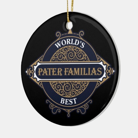 世界の最高のパター・ファミリア（家族の父） セラミックオーナメント (左)
