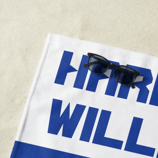 世界の最高のパパが青と白に名を連ねるモダン ビーチタオル (インサイチュ)