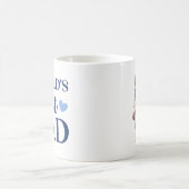 世界の最高のパパと息子ハグ コーヒーマグカップ (中央)