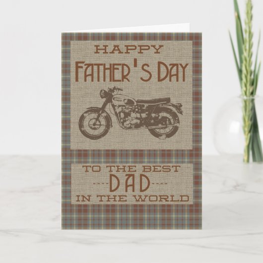 世界の最高のパパにおめでとう カード (正面)