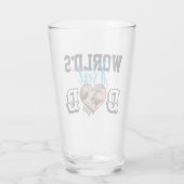 世界の最高のパパはフォトグラス付き タンブラーグラス (裏面)