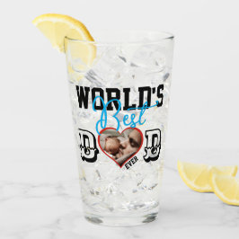 世界の最高のパパはフォトグラス付き タンブラーグラス