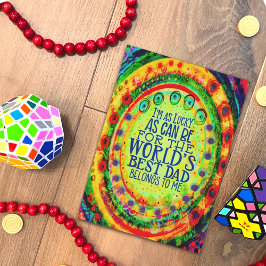 「世界の最高のパパは私のものだ！」 鼓動 カード