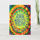 「世界の最高のパパは私のものだ!」 鼓動 カード (正面)