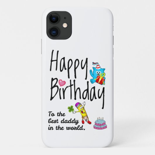 世界の最高のパパへのハッピーバースデー Case-Mate iPhoneケース (裏面)