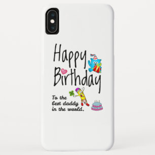 世界の最高のパパへのハッピーバースデー iPhone XS MAXケース