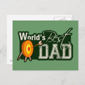 世界の最高のパパアーチェリー ポストカード (正面/裏面)