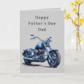 世界の最高のパパオートバイ父の日 カード (黄色い花)