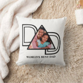 世界の最高のパパカスタム写真父の日 クッション (ブランケット)