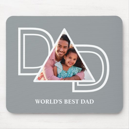 世界の最高のパパカスタム父の日写真 マウスパッド (正面)