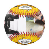 世界の最高のパパクールおもしろい漫画本写真 野球ボール (正面)