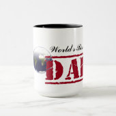 世界の最高のパパコーヒーマグ マグカップ (中央)
