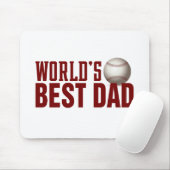 世界の最高のパパタイポグラフィ野球 |マウスパッド マウスパッド (マウス)