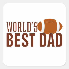 世界の最高のパパタイポグラフィ |ステッカー スクエアシール