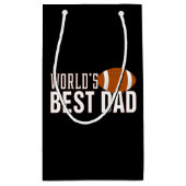 世界の最高のパパタイポグラフィ |抱き枕 スモールペーパーバッグ (裏面)