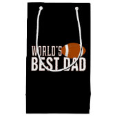 世界の最高のパパタイポグラフィ |抱き枕 スモールペーパーバッグ (正面)