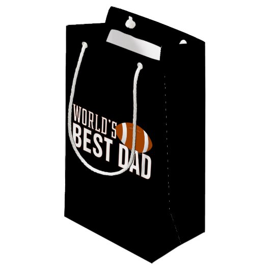 世界の最高のパパタイポグラフィ |抱き枕 スモールペーパーバッグ (正面アングル)