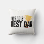 世界の最高のパパタイポグラフィ |装飾用クッション クッション (裏面)