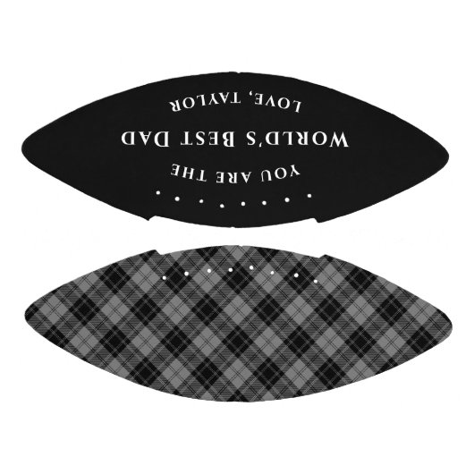 世界の最高のパパダグラスグレイタータンチェックプレイド アメリカンフットボール (パネル)