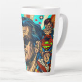 世界の最高のパパデジタルアート カフェラテマグ (右アングル)