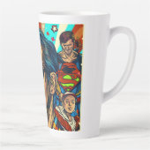 世界の最高のパパデジタルアート カフェラテマグ (右)