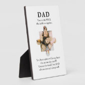 世界の最高のパパパズル フォトプラーク (側面)