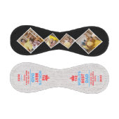 世界の最高のパパパーソナライズされた4枚 野球ボール (パネル)