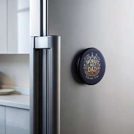 世界の最高のパパパーソナライズされた マグネット