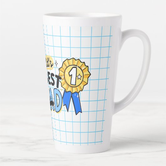 世界の最高のパパマグ父の日贈り物 カフェラテマグ (右)